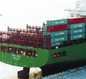 La ralentización del crecimiento asiático afectó el comercio marítimo.